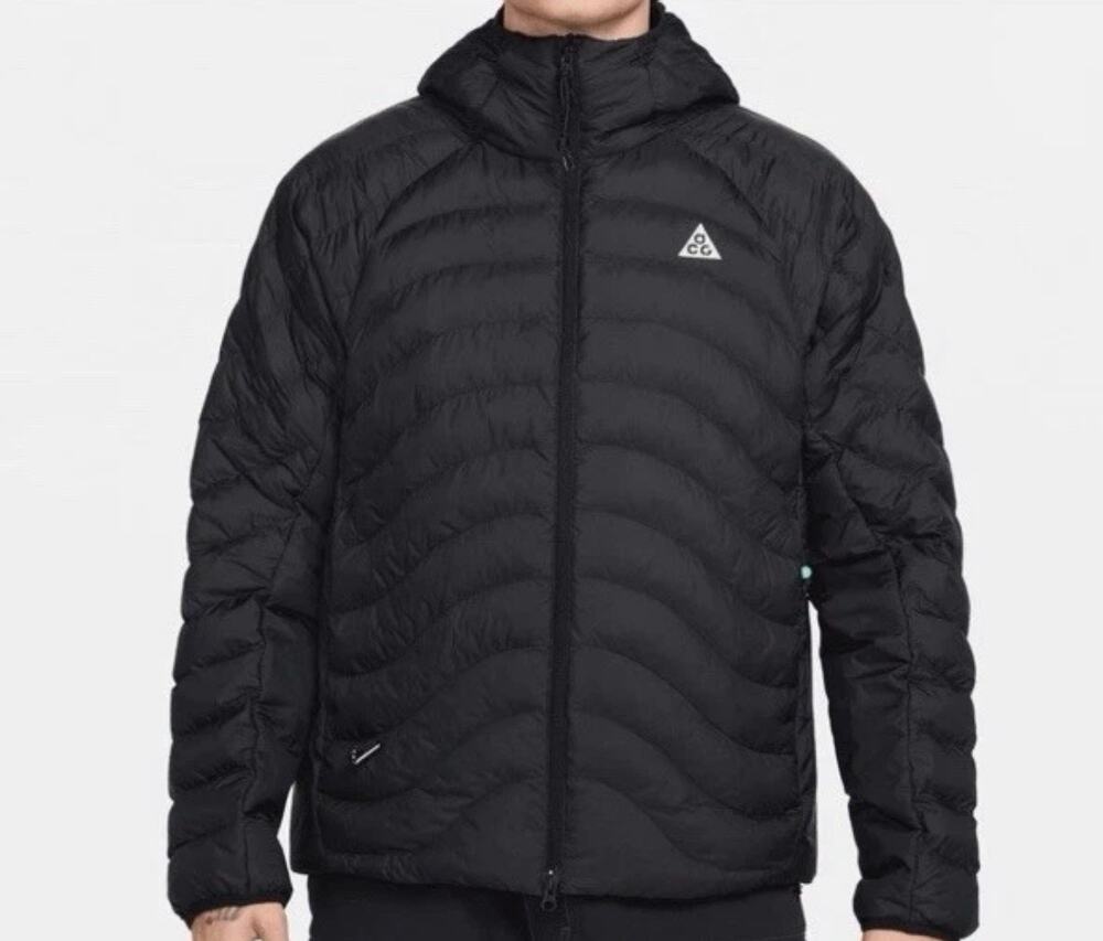 Mens Size M Nike Jacket Casual ACG 'Lava Flow' Therma-FIT ADV Black HJ3735-010